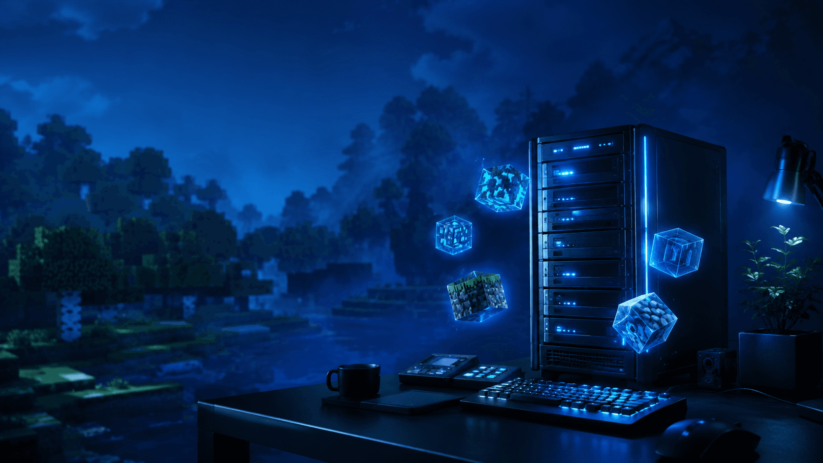 Реалистичная обложка: модпак Minecraft и управление сервером